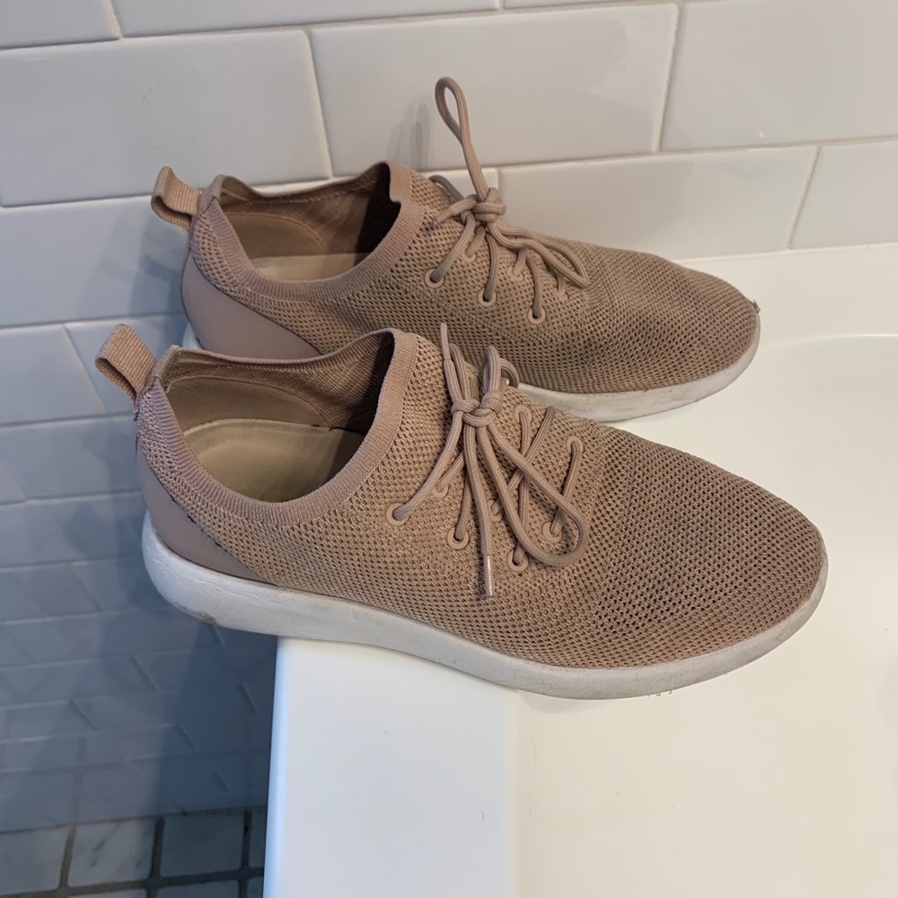 ALDO pink slip on sneakers